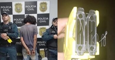 Suspeito de violência doméstica é contido com taser e levado à delegacia no Piauí