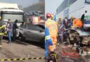 Engavetamento de 13 veículos deixa 1 morto e 7 feridos em MG