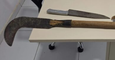 Homem é preso após ameaçar irmã com foice e faca na zona rural de Marcolândia