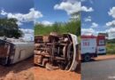 Van tomba e deixa oito passageiros feridos na PI-113, em José de Freitas