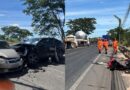 Colisão entre cinco veículos deixa idoso gravemente ferido na ponte do Tancredo Neves em Teresina