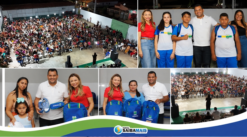 Educação de Geminiano reúne famílias, apresenta avanços da rede municipal e entrega kits escolares aos estudantes
