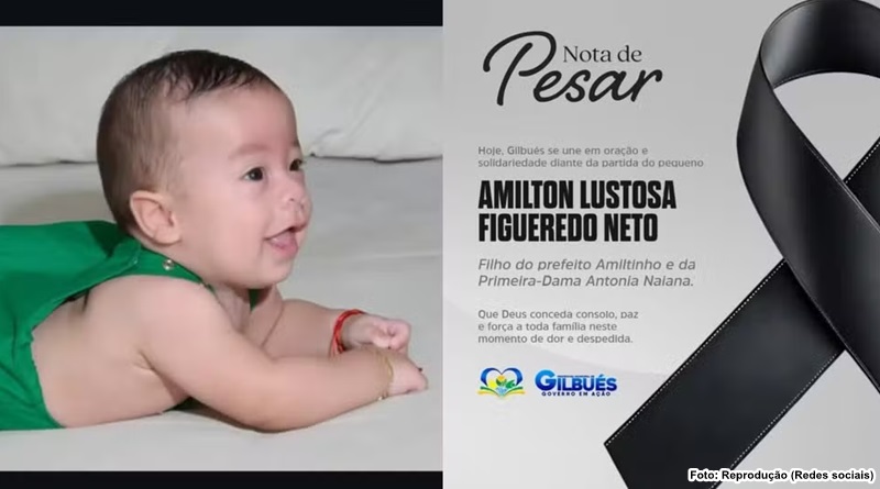 Morre aos cinco meses Amilton Neto, filho do prefeito de Gilbués