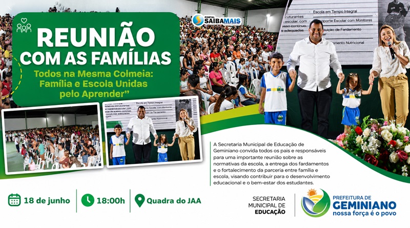 Prefeitura de Geminiano realiza reunião com famílias e entrega de fardamentos para fortalecer parceria entre escola e comunidade nesta quinta (18)