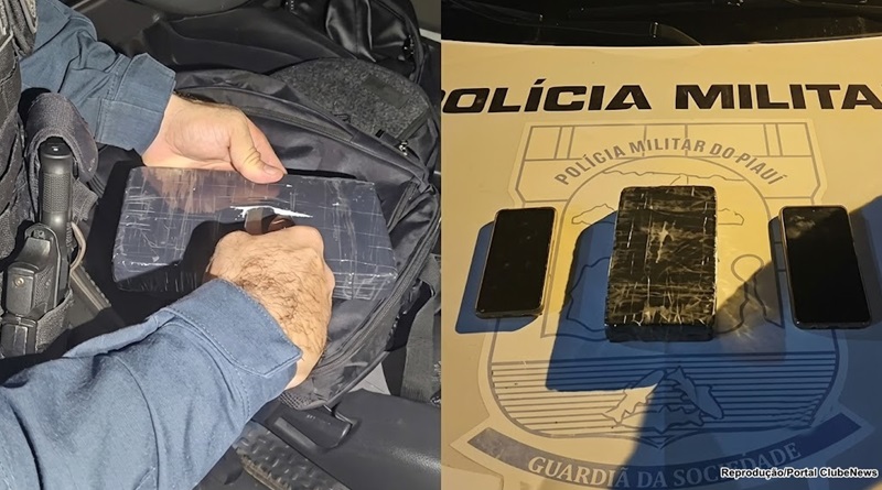 Homem é preso dentro de ônibus com cocaína escondida na mochila em Elesbão Veloso