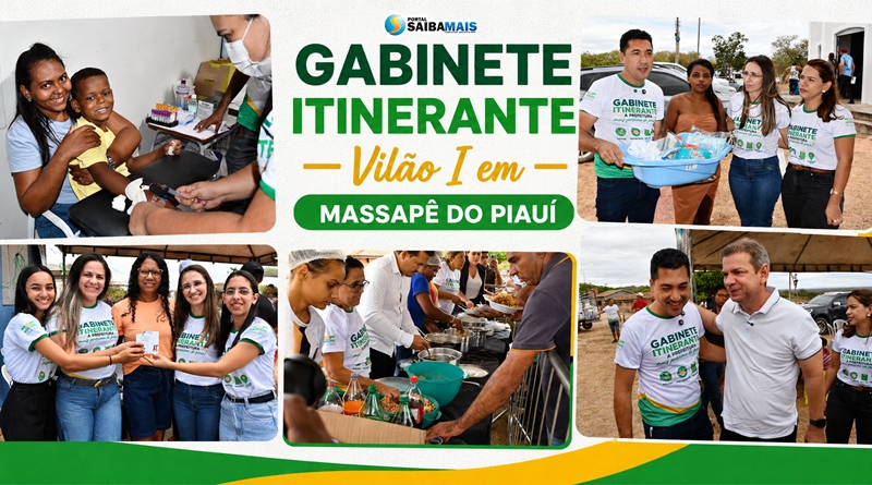 Gabinete Itinerante leva cidadania e mais de 300 atendimentos à comunidade Vilão em Massapê do Piauí