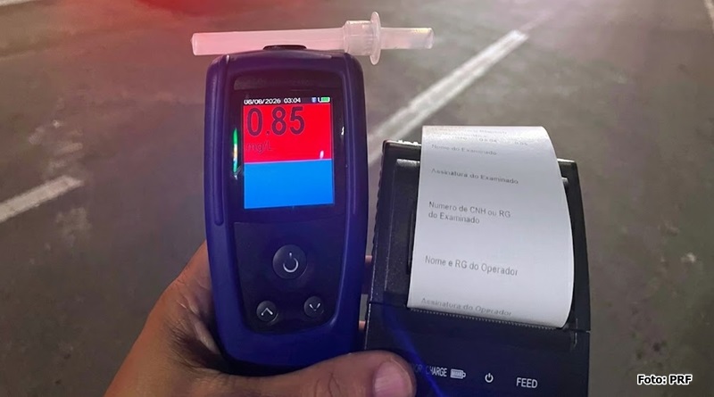 PRF prende motociclista embriagado pilotando na contramão em Picos
