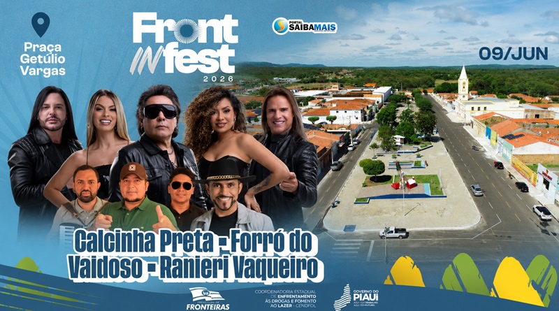 Calcinha Preta é atração principal da festa dos 91 anos de Fronteiras nesta terça-feira