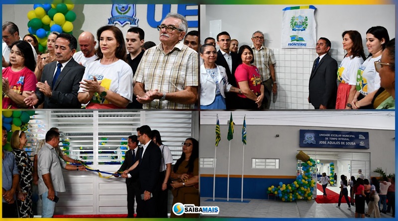 Prefeito Eudes inaugura nova estrutura da Escola José Aquiles de Sousa durante aniversário de 91 anos do município de Fronteiras