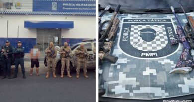 PIO IX: Homem é preso em flagrante por posse ilegal de armas; suspeito já responde por homicídio