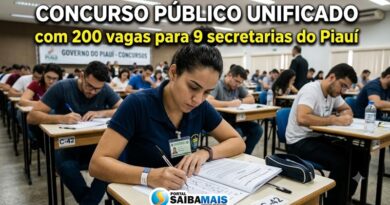 Publicado edital do Concurso Público Unificado com 200 vagas para 9 secretarias do Piauí; veja edital