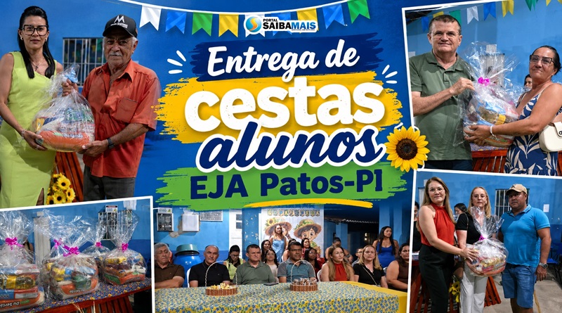 Prefeitura de Patos do Piauí entrega 110 kits de merenda escolar para estudantes da EJA e reforça incentivo à permanência na escola