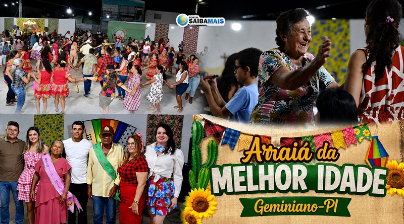 Geminiano realiza o Arraiá da Melhor Idade com noite de alegria, inclusão e valorização dos idosos