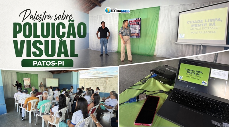 Prefeitura de Patos do Piauí promove palestra sobre poluição visual para idosos do SCFV