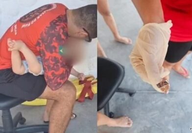 Bebê de 10 meses é salvo por bombeiros após ficar com embalagem de biscoito presa na boca no Piauí