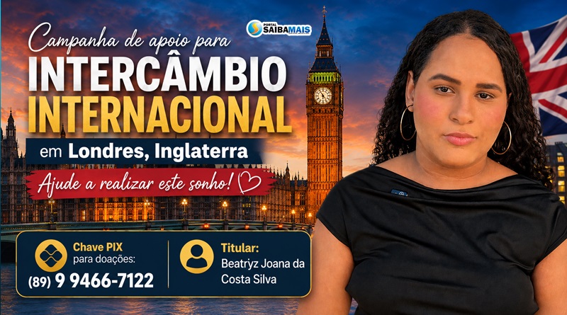 Jaicoense conquista vaga em intercâmbio internacional e busca apoio para realizar sonho de estudar em Londres