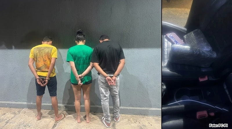 Trio vindo do Ceará é preso com ‘supermaconha’ no Piauí; droga seria vendida em eventos, diz polícia